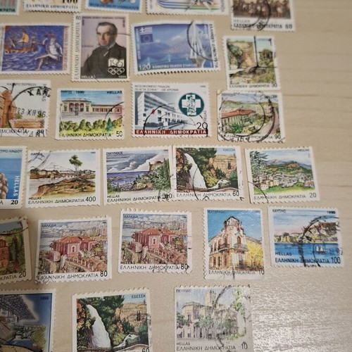 Greek stamps sealed, like new, set of 38