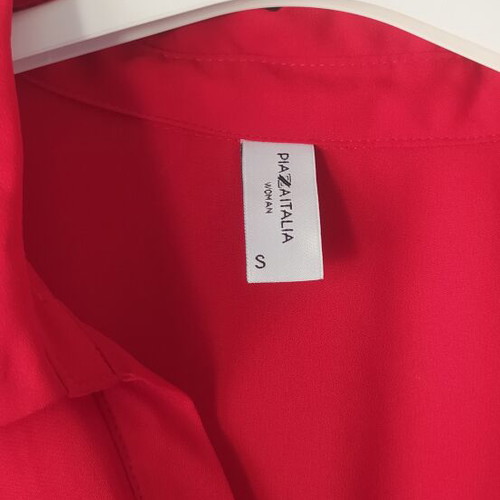 Piazza Italia Red Shirt Like New, Size S