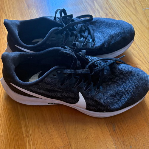 Nike athletic shoes size 38.5 used, black