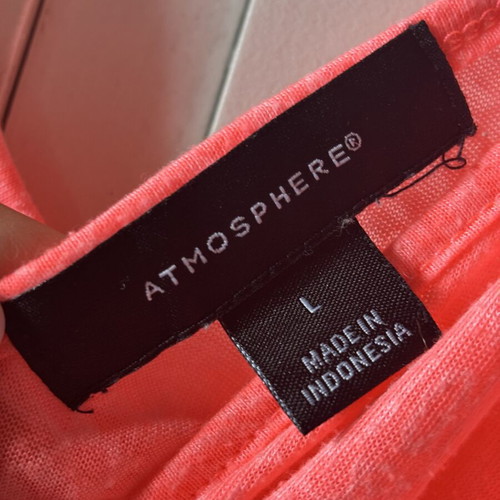 Beach dress, red and orange, size L