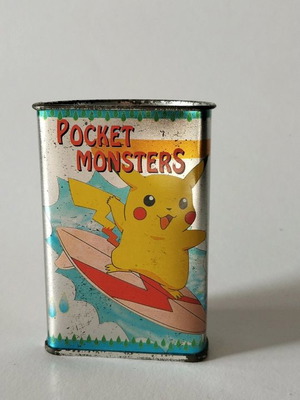 Pocket Monster μεταλλικό κουτί μεταχειρισμένο χωρίς καπάκι με σημάδια