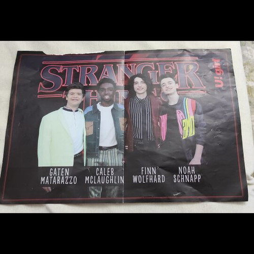 Double-sided Selena Gomez and Stranger Things poster like new