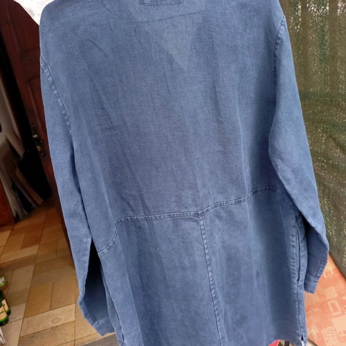 Seasalt linen tunic like new, size 42, navy blue