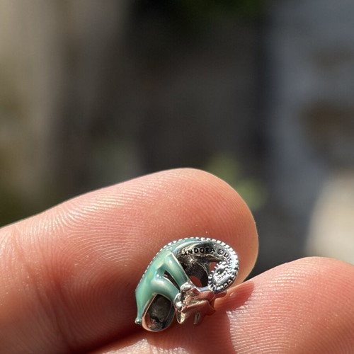 Pandora Pascal Disney color-changing charm, green and silver