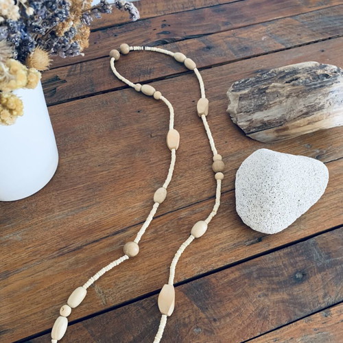 Vinegar Handmade Necklace new, vintage wood