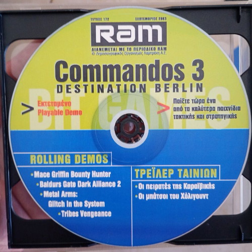 Commandos 3 Destination Berlin PC demo disc used