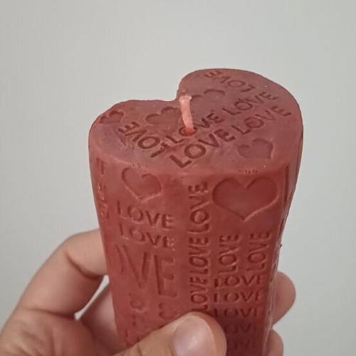Rose and heart scented candle set