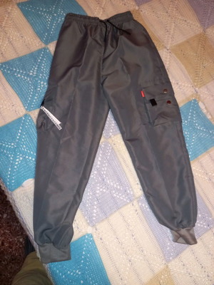 Cargo men's pants new, gray, size L