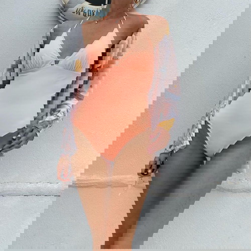 Цял бански Watercult като нов, размер M, розов оранжев