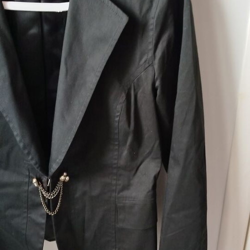 Women's jacket used size M, black short cotton