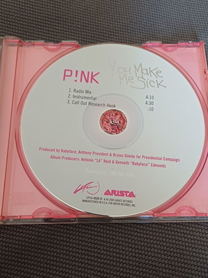 Pink You Make Me Sick CD single promo, ποπ
