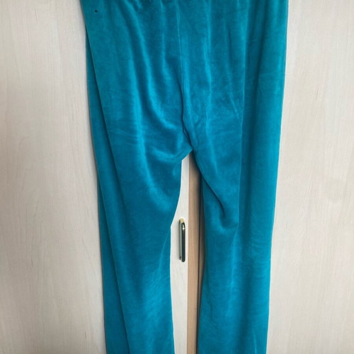 Denim velour tracksuit like new, petrol color, size M