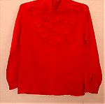  Γυναικεία κόκκινη μακρυμάνικη μπλούζα