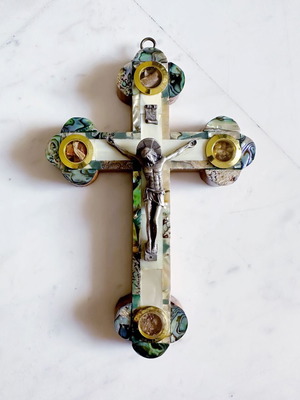 Jerusalem Cross with Mother of Pearl, from Jerusalem
