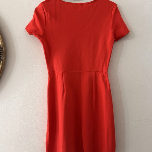 Bershka red mini dress size M new with short sleeves