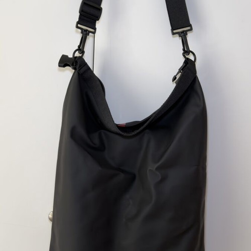 Prada Luna Rossa bag new, black with red stripe, waterproof backpack