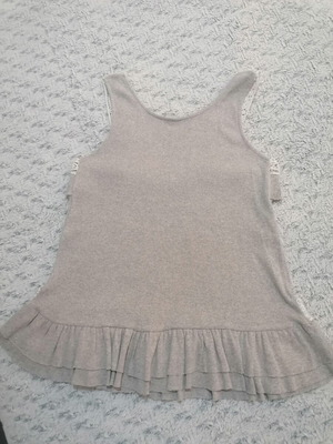 Gray top with lace size M used