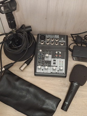 Behringer Xenyx 502 και Audix f50 σετ μείκτη και μικροφώνου