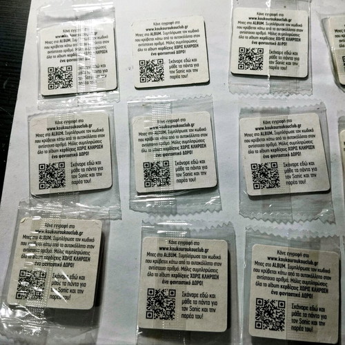 Sonic Koukouroukou 12 stickers new, pack