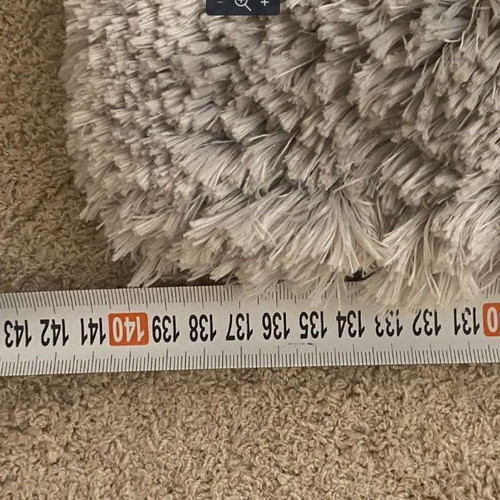 Runner rugs like new 70x140 cm gray with thick pile