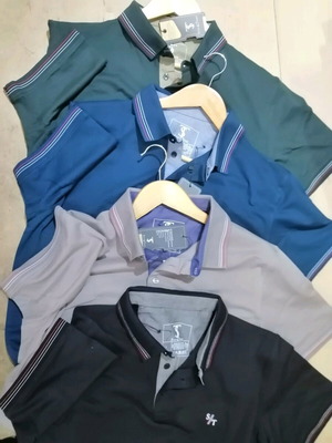 Men's Polo Shirts New With Collar Available in 4 Colors