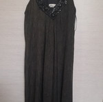 Mini dress Miss Simbolo like new, brown with golden thread