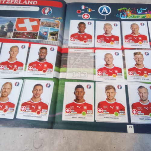 Collectible Panini UEFA Euro 2016 France sticker album used