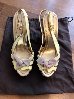 Car Shoe πλατφόρμες πέδιλα σαν καινούργιο, απαλό κίτρινο, νούμερο 39