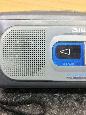 Aiwa TP-VS485 cassette recorder refurbished with external speaker