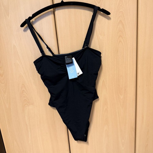 H&M One-Piece Swimsuit Black, New, Removable Straps, Size M
