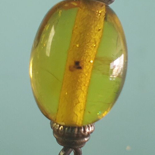 Komboloi with Natural Latin American Amber and Inclusions, Mint Condition