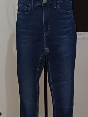 H&M Γυναικείο Skinny Fit Τζιν σκούρο μπλε σαν καινούργιο