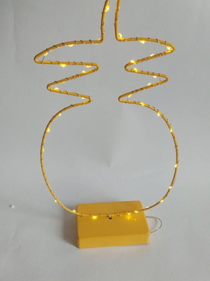 Lighted pineapple used