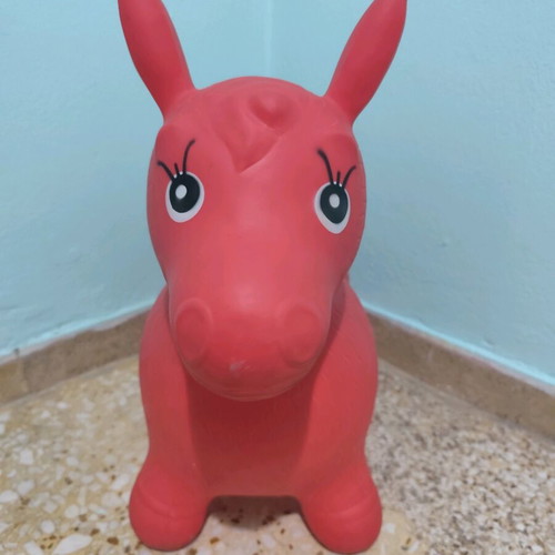 Hop Hop Pony inflatable toy red used