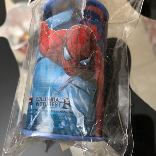 Spider-Man 2 Movie school set with small notepad, pencil, eraser, sharpener, and pen