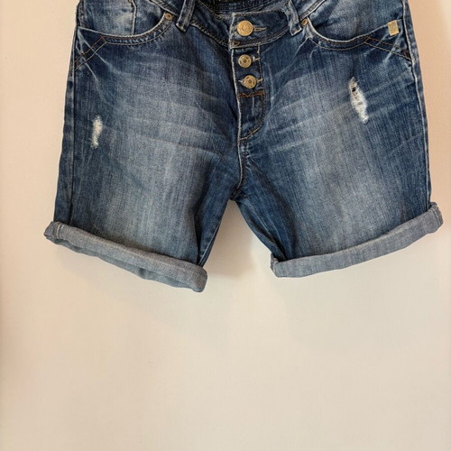 Pull & Bear denim shorts used, blue, size S