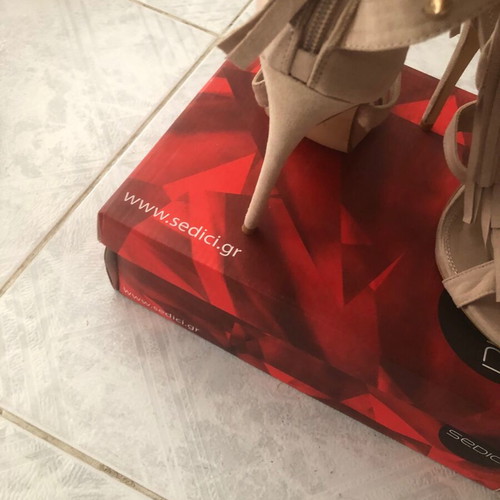 Sedici sandals new, beige, size 38, platform style