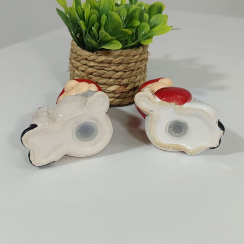 Ceramic gnome salt and pepper shaker set like new