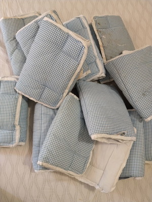 Protective crib rail covers used, pack of 12