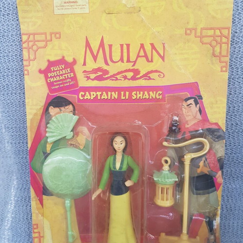 Mulan Captain Li Shang figure used, Disney 1997