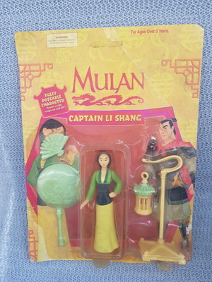 Mulan Captain Li Shang figure used, Disney 1997