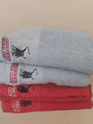 Polo Club Greenwich 4 Luxury Towels Like New, 50x90cm, Cotton