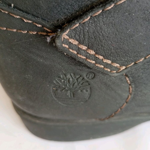 Timberland boots used, size 38, black with brown stitching