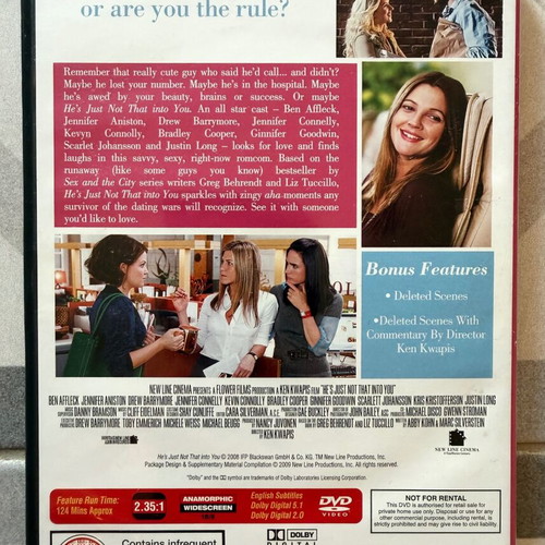 He's Just Not That Into You DVD like new, English subtitles