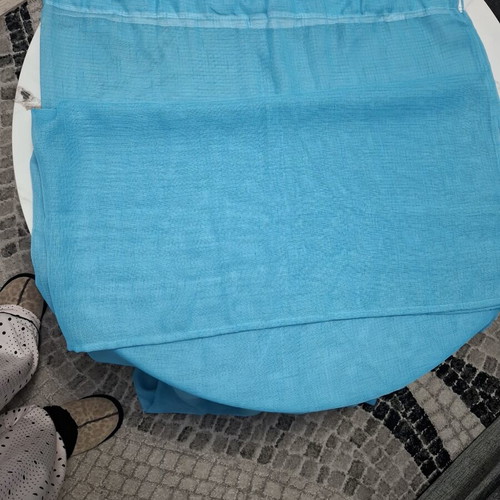 Turquoise Curtain 140x250 cm like new, set of 2