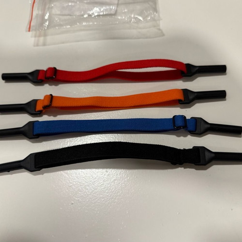 Sport eyeglass straps set in various colors new