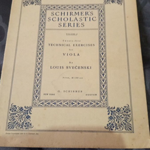 American Music Book 1917 used, viola exercises