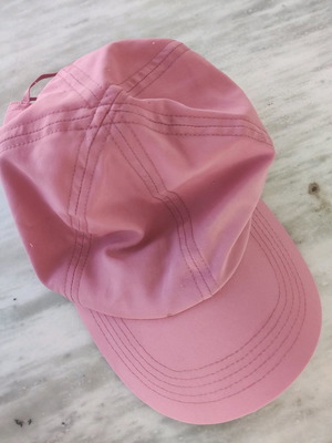 Jockey hat pink used with soft elastic, one size