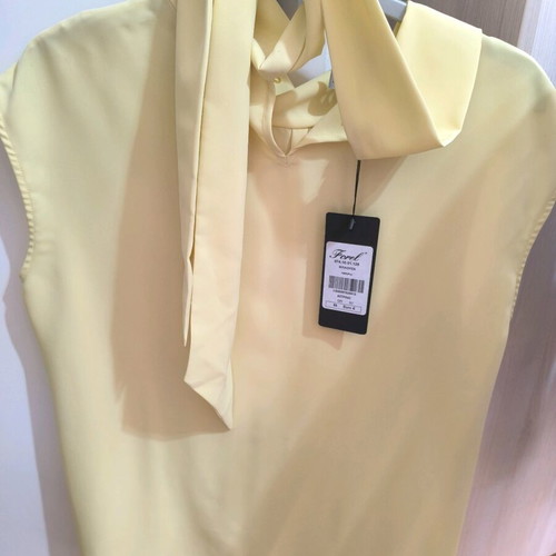 Forel Sleeveless Shirt New Yellow Size L
