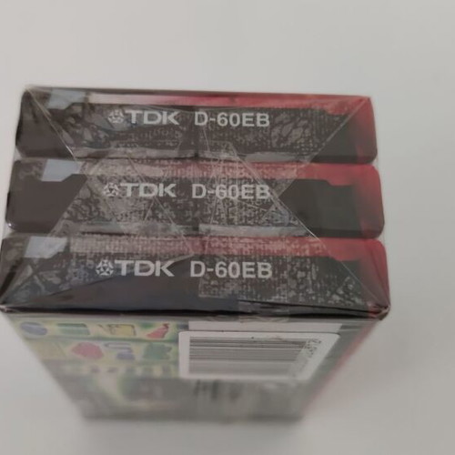 TDK D60 cassette tapes new old stock sealed pack of 3